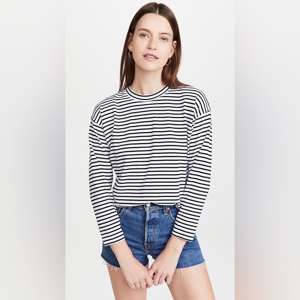 AYR French black and white stripes shirt